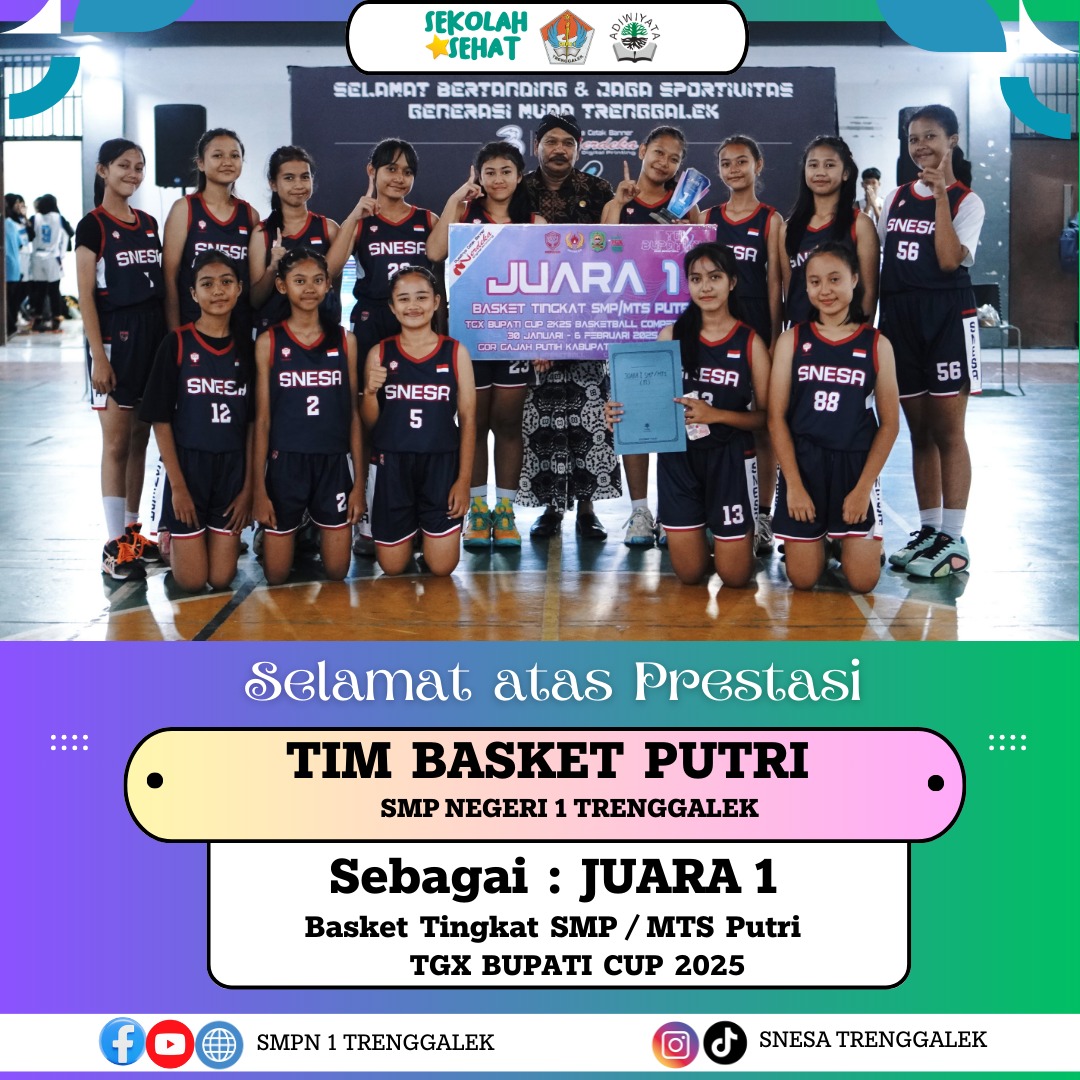 Juara 1 Putri Turnamen Basket Bupati Cup 2025