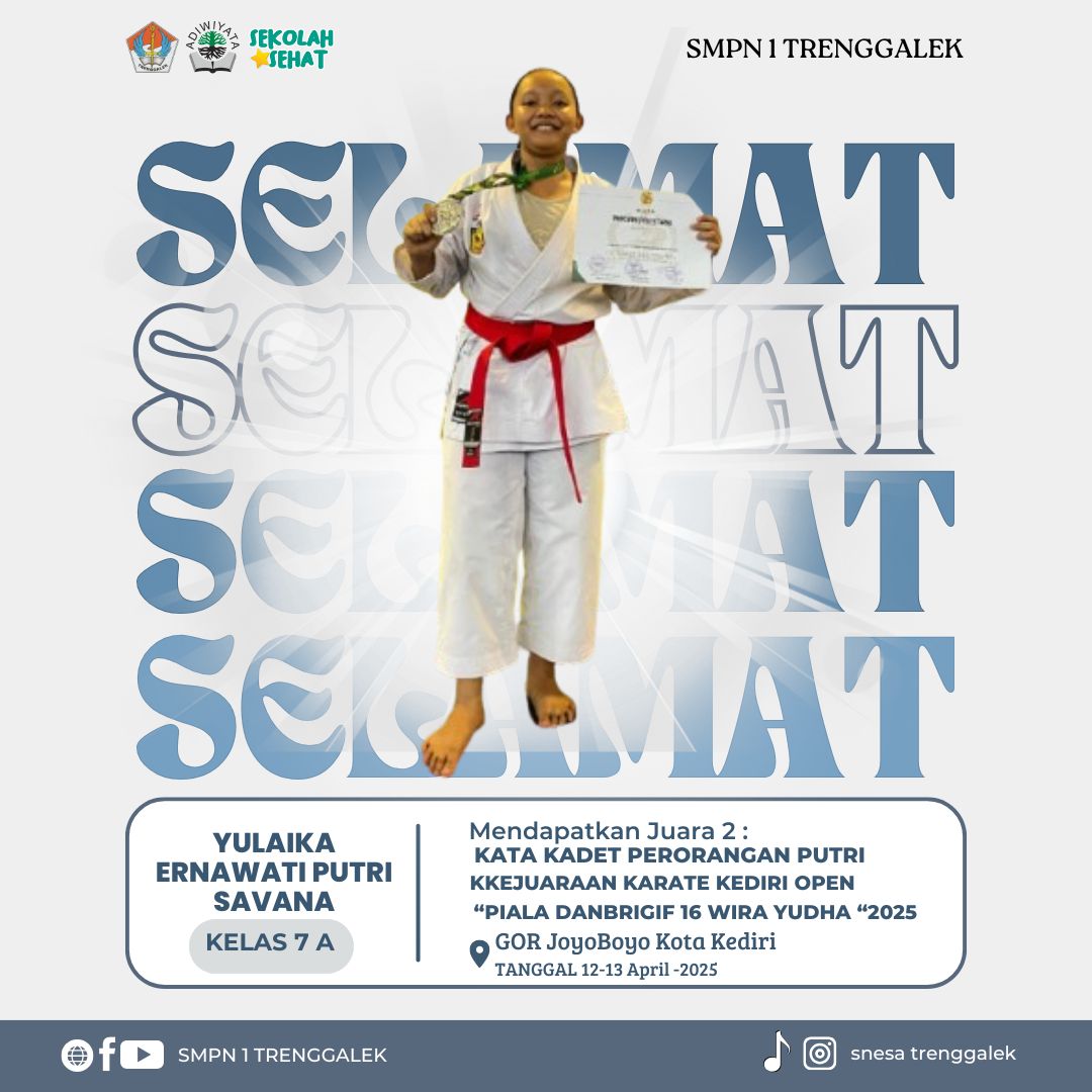 JUARA 2 KATA PERORANGAN KADET PUTRI